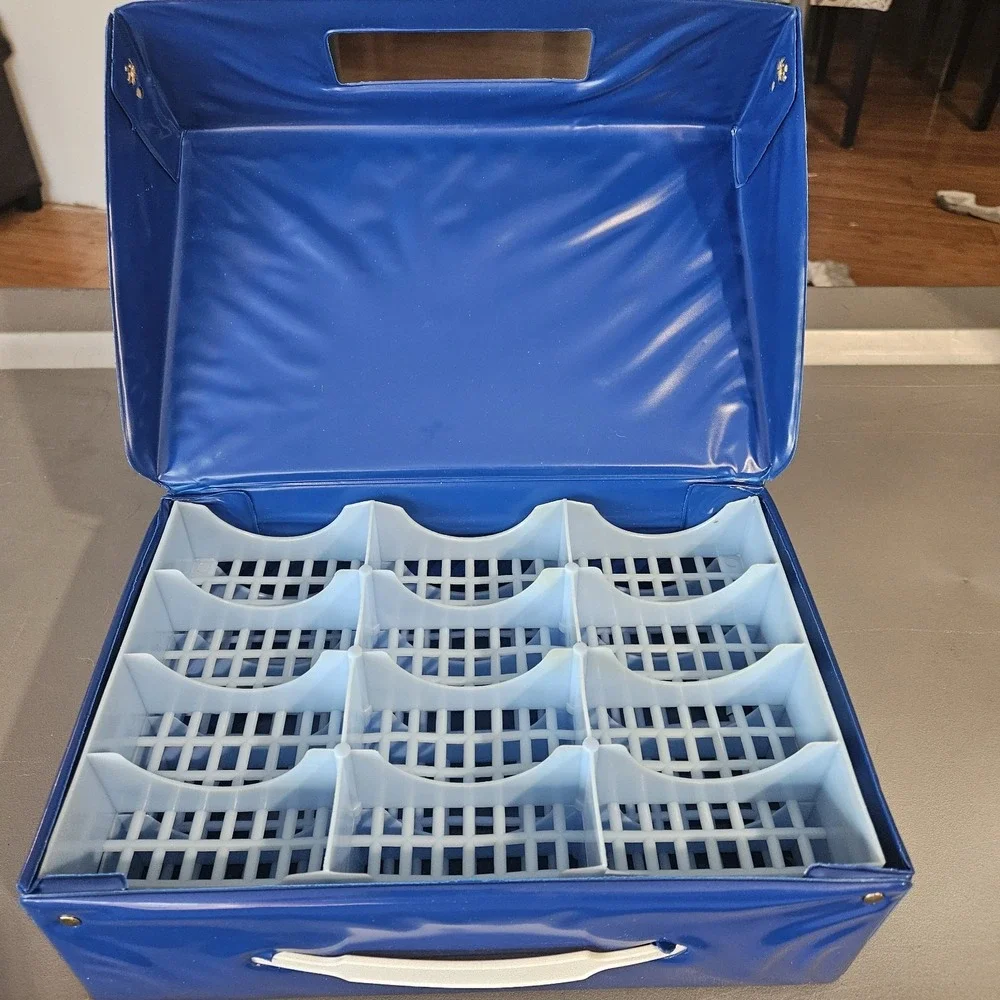 Vtg Tara Toy 3D 24 Car Carry Case #20150 80s w/ Trays